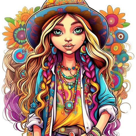 female hippie cartoon characters|hippie avatar.